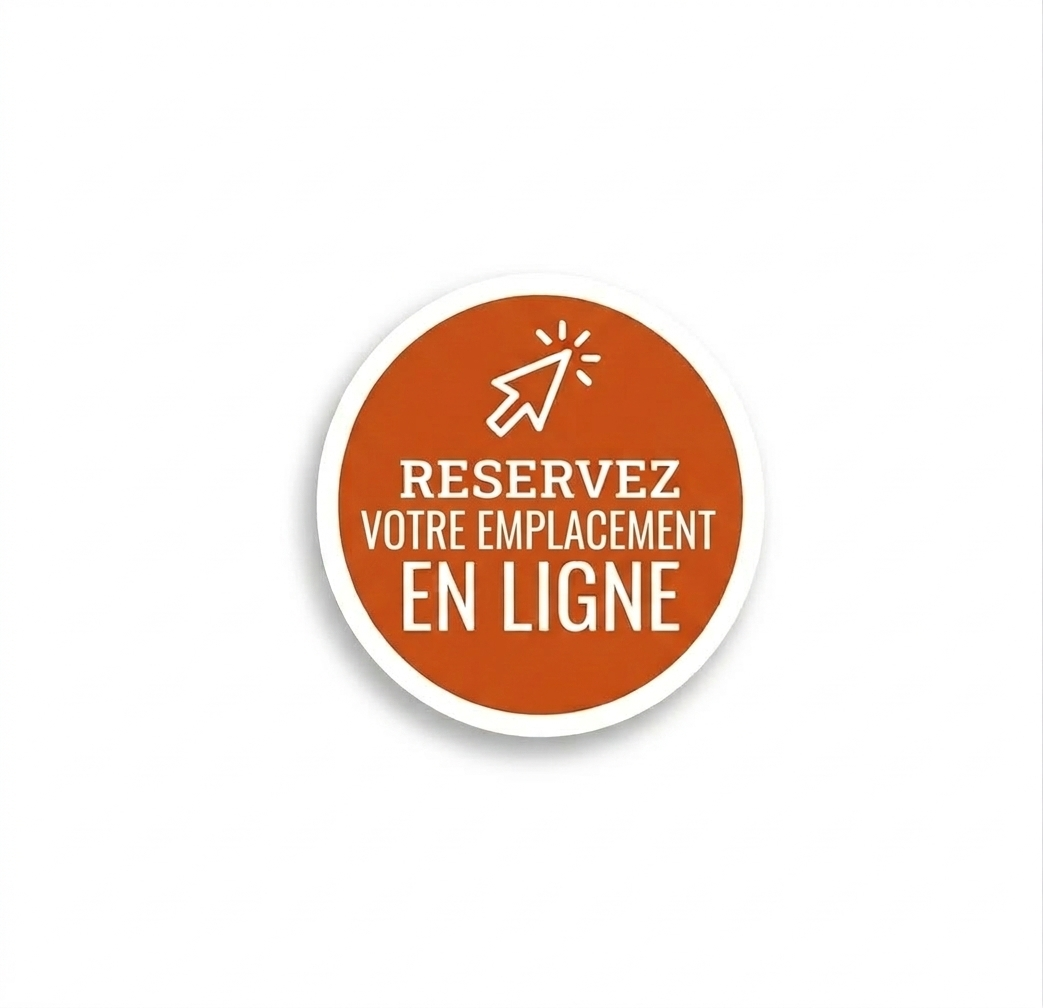 Reservez votre emplacement en ligne